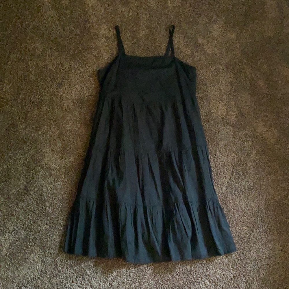 NWT Old Navy Black Cami Tiered Skirt Mini Dress